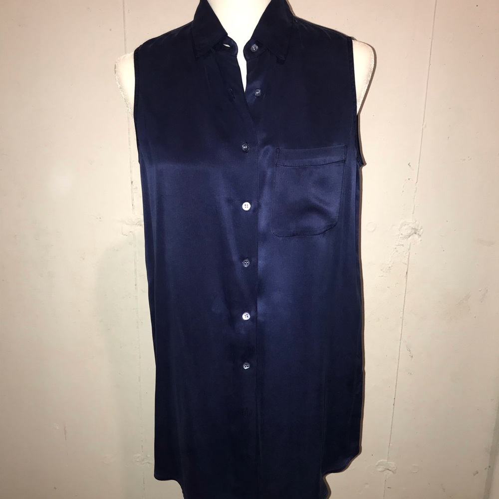 Equipment navy blouse
